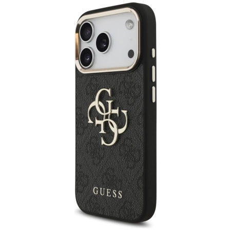 Guess 4G Big 4G Classic Logo Case for iPhone 17 Pro - Black and Gold