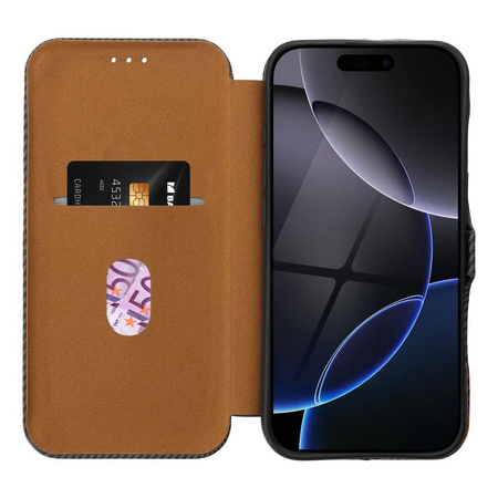 Kabura FOLIO Side Magnet do IPHONE 16 brązowy