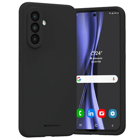 Etui Mercury Silicone do Samsung Galaxy  A36 czarny