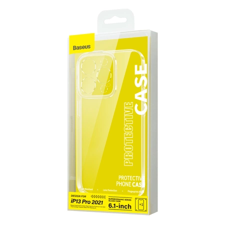 Baseus SuperCeramic Series Glass Case Glass Case for iPhone 13 Pro 6.1&quot; 2021 + Cleaning Kit