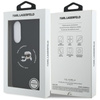 Karl Lagerfeld Silicone Double Heads And Circle MagSafe - Etui Samsung Galaxy S25 Edge (czarny)