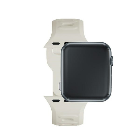 3MK Silicone Watch Strap beżowy/beige dla Apple Watch 42/44/45/49mm
