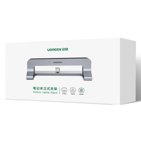 Ugreen Vertikaler Ständer aus Aluminium für MacBook, Laptop, Tablet, Silber (20471 LP258)