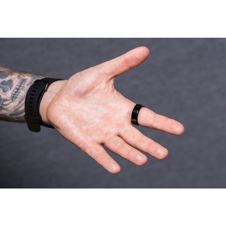 Smart Ring R11M- inteligentny pierścień ze stali ze stacją ładującą rozmiar 12 (21,4mm) czarny
