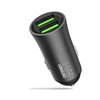 ŁADOWARKA SAMOCHODOWA 12W CZARNA DENMEN 2.4A 2400mA DUAL FAST CHARGING DZ07 ALUMINIOWA