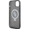 Etui Karl Lagerfeld Ring Stand Karl&Choupettte MagSafe do iPhone 15 - czarne