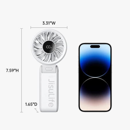 Jisulife Handheld Fan Life7 5000mAh Portable USB Fan - Gray