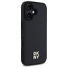 Original Handyhülle IPHONE 16 DKNY Hardcase Repeat Pattern Stack Logo MagSafe (DKHMP16SPSHRPSK) schwarz