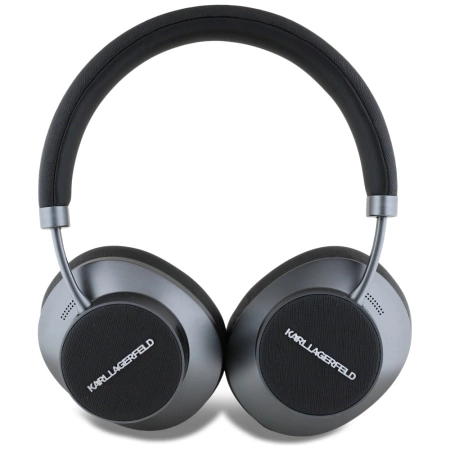 Karl Lagerfeld Saffiano Elongated Bluetooth ANC On-Ear-Kopfhörer – Schwarz