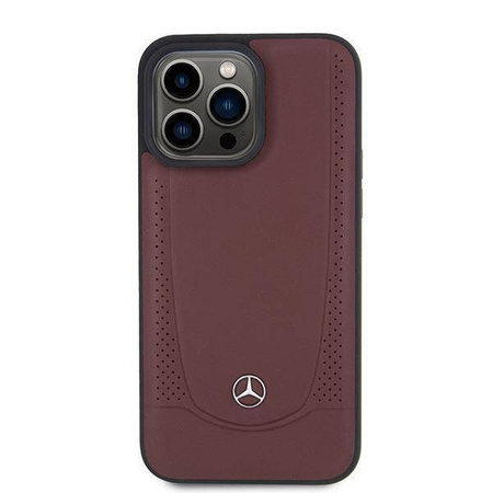 Mercedes MEHCP15LARMRE iPhone 15 Pro 6,1" rot/rotes Hardcase Leder Urban Bengale