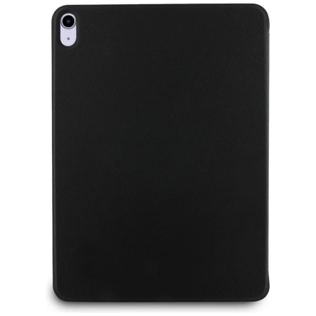 Karl Lagerfeld Saffiano Magnetische Karl &amp; Choupette iPad Air 11&quot; 2024 Buchcover-Hülle - Schwarz