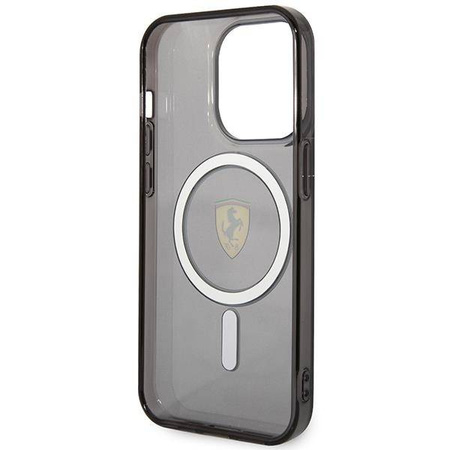 Ferrari FEHMP14XURKK iPhone 14 Pro Max 6,7" schwarz/schwarz Hardcase Translucent Magsafe