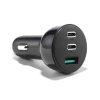Joyroom Autoladegerät 70W mit 3 Anschlüssen: USB, 2 x USB C schwarz (JR-CL26)