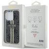 Oryginalne Etui GUESS Hardcase GUHCP15LH4PSEGK do iPhone 15 Pro (4G Gold  Stripe / czarny)