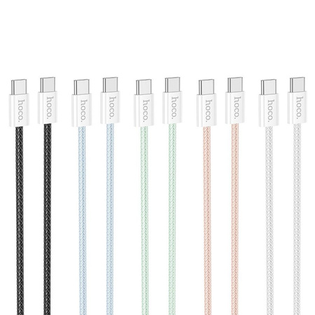 HOCO kabel Typ C do Typ C 3A 60W X104 1 m różowy