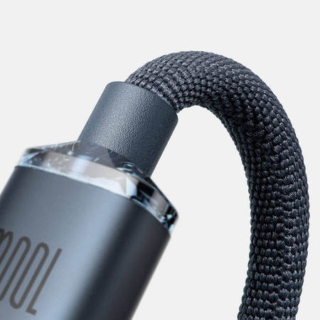 Baseus Crystal Shine Series Fast Charging Data Cable Type-C to Type-C 100W 1.2m Purple