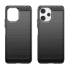 Elastyczne etui wzór karbon do Xiaomi Redmi 12 Carbon Case - czarne