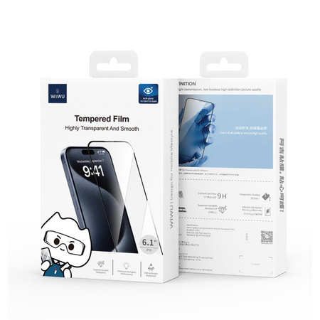 WIWU szkło hartowane kryształowe do iPhone 16 Plus 6,7&quot; GT-009