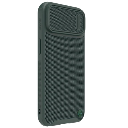 Nillkin Textured S Case etui iPhone 14 Plus pancerny pokrowiec z osłoną na aparat zielony