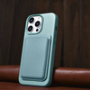 iCarer Litchi Premium Leather Case iPhone 14 Pro Max Magnetic Leather Case with MagSafe Green (WMI14220712-GN)
