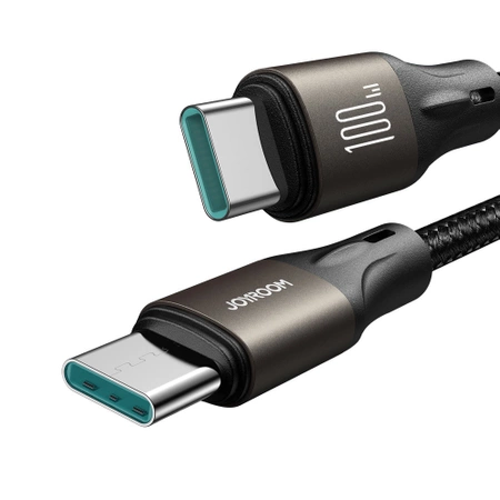 Joyroom Light-Speed ​​​​Serie SA25-CC5 100 W USB-C/USB-C-Kabel 1,2 m – Schwarz