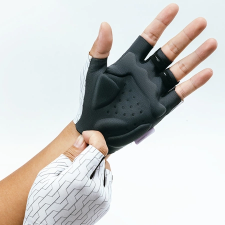 Rockbros MTB Fahrradhandschuhe Größe: L - weiß und schwarz