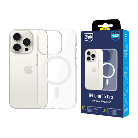Apple iPhone 15 Pro - 3mk EverClear MagCase