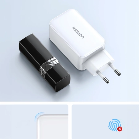 Ugreen CD244 65W USB-A / 2x USB-C GaN-Schnellladegerät - Weiß