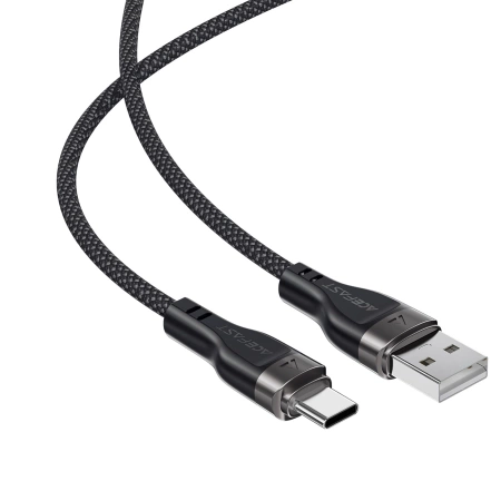 Acefast C11-04 USB-A - USB-C 3A Cable 1.2m Magnetic Braid - Black