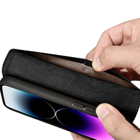 iCarer Wallet Case 2in1 iPhone 14 Pro Leather Flip Cover Anti-RFID black (WMI14220726-BK)