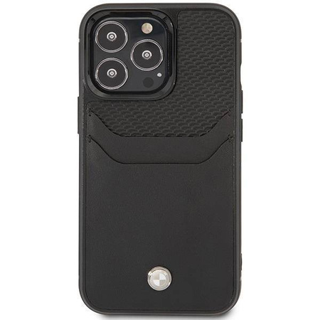 Original Case IPHONE 14 PRO MAX BMW Leather Card Slot (BMHCP14X22RSEPK) black
