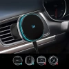 Wozinsky WCT5-Q6S2Y Car Holder with Qi/MagSafe 15W Inductive Charger for Ventilation Grill with Fan - Black