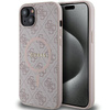 Oryginalne Etui GUESS Hardcase GUHMP15SG4GFRP do iPhone 15 (Kompatybilny z Magsafe / 4G Ring classic logo / różowy)