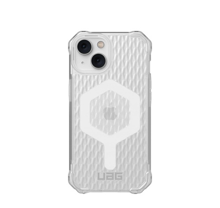 UAG Essential Armor - Schutzhülle für iPhone 14 Plus kompatibel mit MagSafe (Frosted Ice)