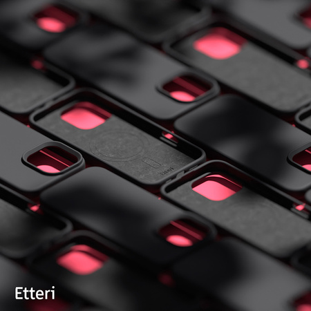 Nakładka Etteri Silicone Mag do iPhone 16 Pro Max 6,9" czarna