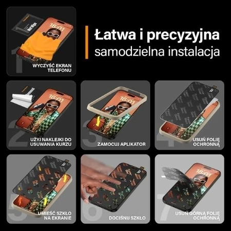 PanzerGlass Re:fresh Glas für iPhone 15 Pro Max mit Positionierer