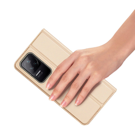 Dux Ducis Skin Pro Holster Cover Flip Cover for Xiaomi Poco F4 5G gold