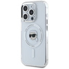Oryginalne Etui IPHONE 15 PRO MAX Karl Lagerfeld Hardcase IML Metal Karl Head MagSafe białe