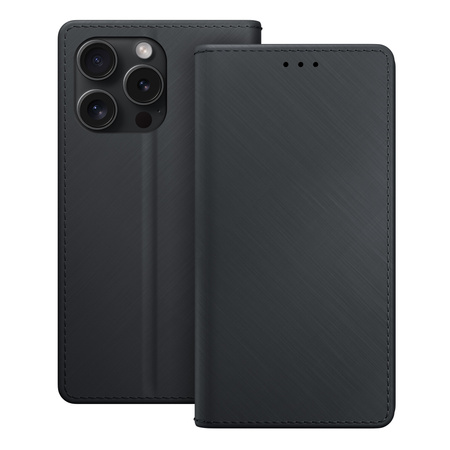 3MK Wallet Case iPhone 15 Pro Max 6.7" czarny/black