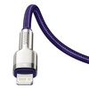 Baseus kabel Cafule Metal PD USB-C - Lightning 2,0 m fioletowy 20W