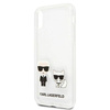 Original Handyhülle IPHONE XS MAX Karl Lagerfeld Hardcase Karl&Choupette (KLHCI65CKTR) transparent