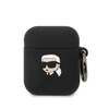 Karl Lagerfeld Silicone NFT Karl Head 3D - Etui AirPods 1/2 gen (czarny)