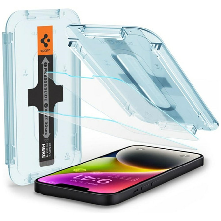 SZKŁO HARTOWANE SPIGEN GLAS.TR ”EZ FIT” 2-PACK IPHONE 13 / 13 PRO
