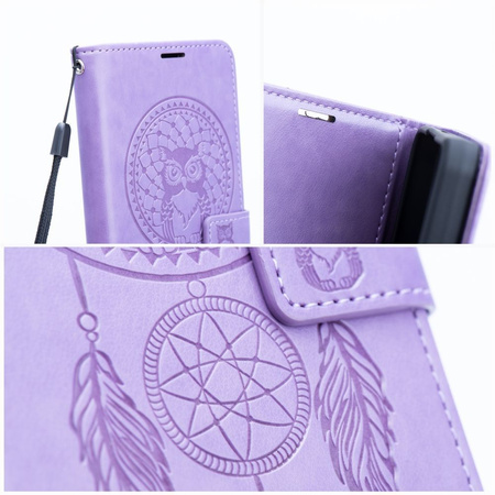 Kabura MEZZO Book do SAMSUNG S25 Plus łapacz snów fioletowy