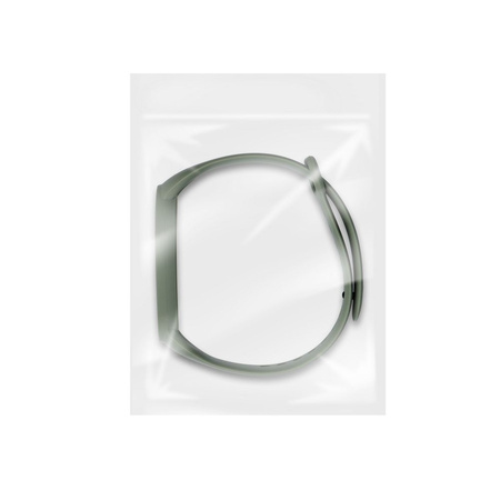 Pasek / opaska silikonowa do smart band Xiaomi Mi Band 5 / 6 / 7 zielony (08)