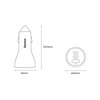 Baseus Golden Contactor Pro USB-A car charger + 2x USB-C 65W dark gray (CGJP010013)