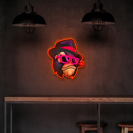 Neon ART LED GANGSTA MAŁPA multikolor FLA03 Forever Light