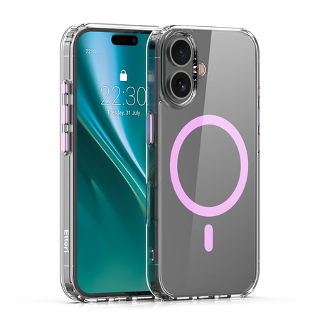 Nakładka Etteri Color Mag do iPhone 16 Plus 6,7" różowa