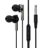 JELLICO wired earphones CT-32 JACK 3.5MM with microphone 1.2M Black