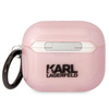 Original Handyhülle APPLE AIRPODS 3 Karl Lagerfeld Ikonik Choupette (KLA3HNCHTCP) rosa